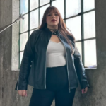 Campera Engomada Cuello Mao