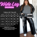 Pantalón Wide Leg de Bengalina Engomada - Imagen 2