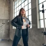 Campera Engomada Cuello Mao