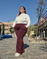 Pantalon Jercey con Piel